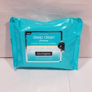 Neutrogena Deep Clean Purifying Makeup Remover Cleansing Towelettes Wipes 25 Ct